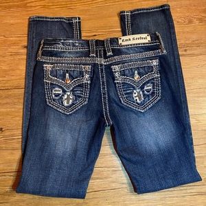 Rock Revival Size 30 Felicia Cuff Straight Jeans